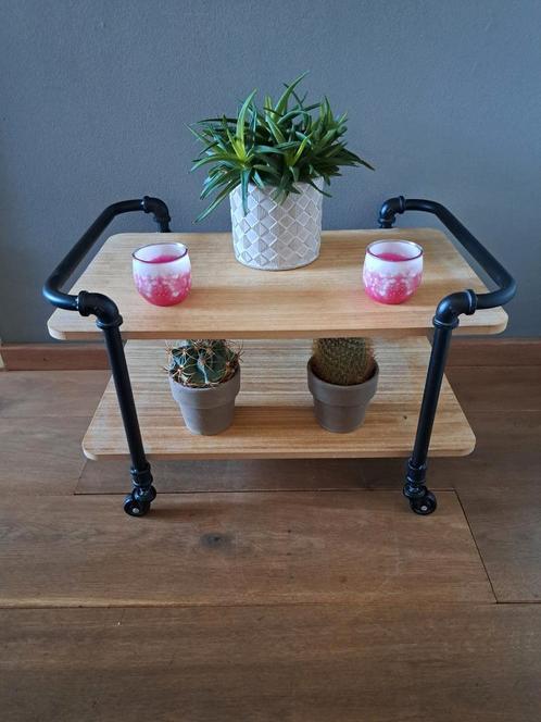 🌸VERRIJDBARE TROLLY PLANTENKAR DECORATIE KARRETJE TAFELTJE, Huis en Inrichting, Woonaccessoires | Dienbladen, Zo goed als nieuw