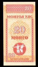 Bankbiljet - Mongolië 20 Mongo 1993 - UNC, Postzegels en Munten, Bankbiljetten | Azië, Los biljet, Ophalen of Verzenden