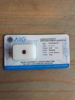 Rechthoekige Diamant 0.45ct met AIG Certificaat, Sieraden, Tassen en Uiterlijk, Edelstenen, Ophalen of Verzenden