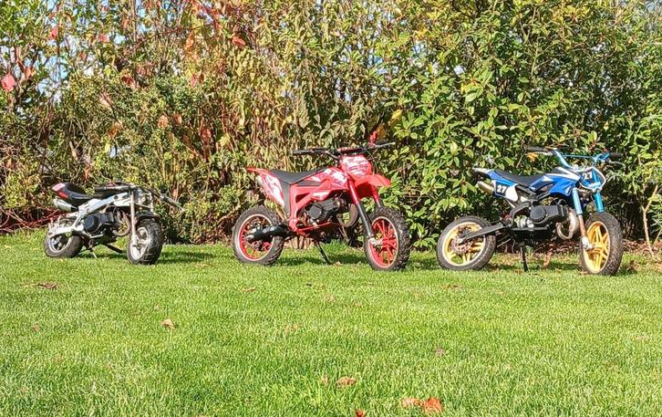 2 Pitbikes & 1 Minibike kopen of ruilen., Fietsen en Brommers, Minibikes, Midibikes en Pitbikes, Gebruikt, Pitbike, Ophalen