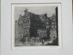 Originele Anton Pieck ets Korte Prinsengracht  ca. 1917, Ophalen of Verzenden