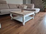 Prachtige houten Salontafel (90 cm), Huis en Inrichting, Tafels | Salontafels, Ophalen, Gebruikt, 50 tot 100 cm, Vierkant