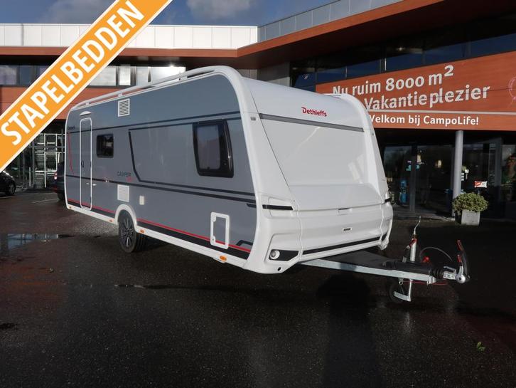 Dethleffs Camper 560 FMK STYLE VOL EN MODERN !!, Caravans en Kamperen, Caravans, tot en met 5, Overige, Dethleffs, Dwars-stapelbed