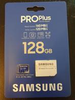 Samsung PRO Plus microSDXC geheugenkaart 128GB, Audio, Tv en Foto, Fotografie | Geheugenkaarten, Nieuw, Samsung, Ophalen of Verzenden