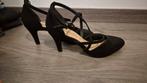 Zwarte tamaris pumps met bandje , sandalen met hak maat 39, Tamaris, Zwart, Nieuw, Sandalen of Muiltjes