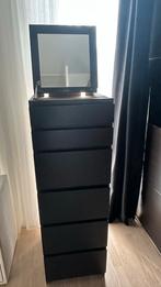 Commodekast met spiegel, Huis en Inrichting, Kasten | Ladekasten, Ophalen, Minder dan 50 cm, Gebruikt, 5 laden of meer