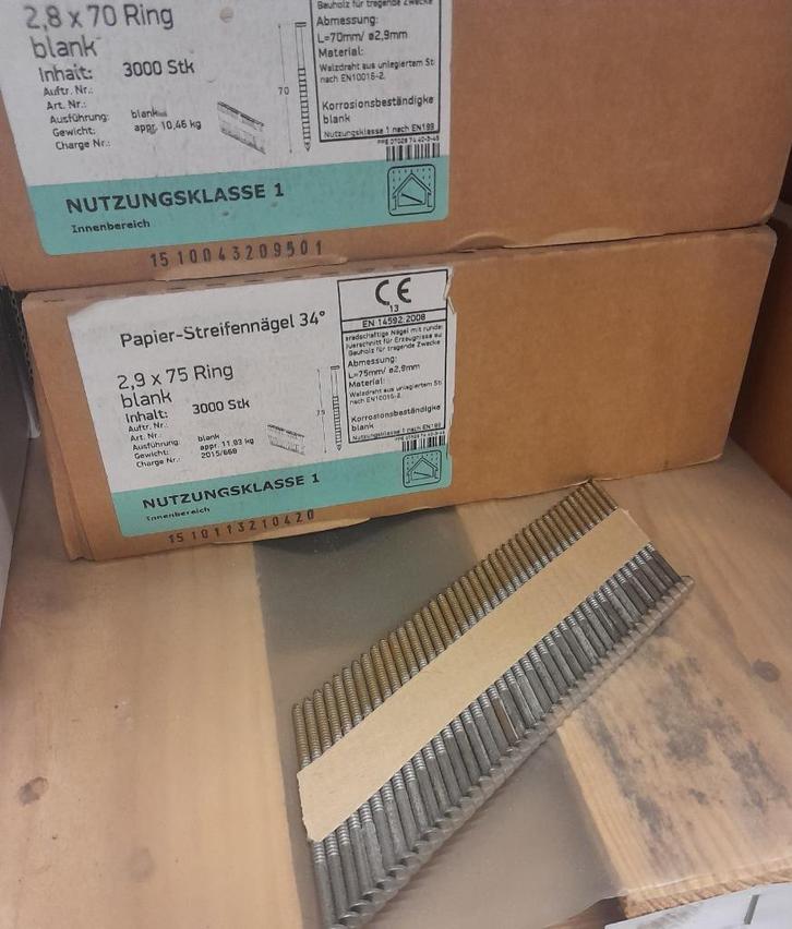 OPRUIMING STRIPNAGELS VOOR SENCO, Doe-het-zelf en Verbouw, IJzerwaren en Bevestigingsmiddelen, Nieuw, Overige typen, Ophalen of Verzenden