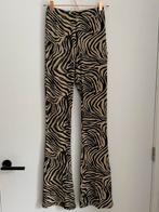 Flared broek met print, Beige, Ophalen of Verzenden, Zo goed als nieuw, Maat 36 (S)