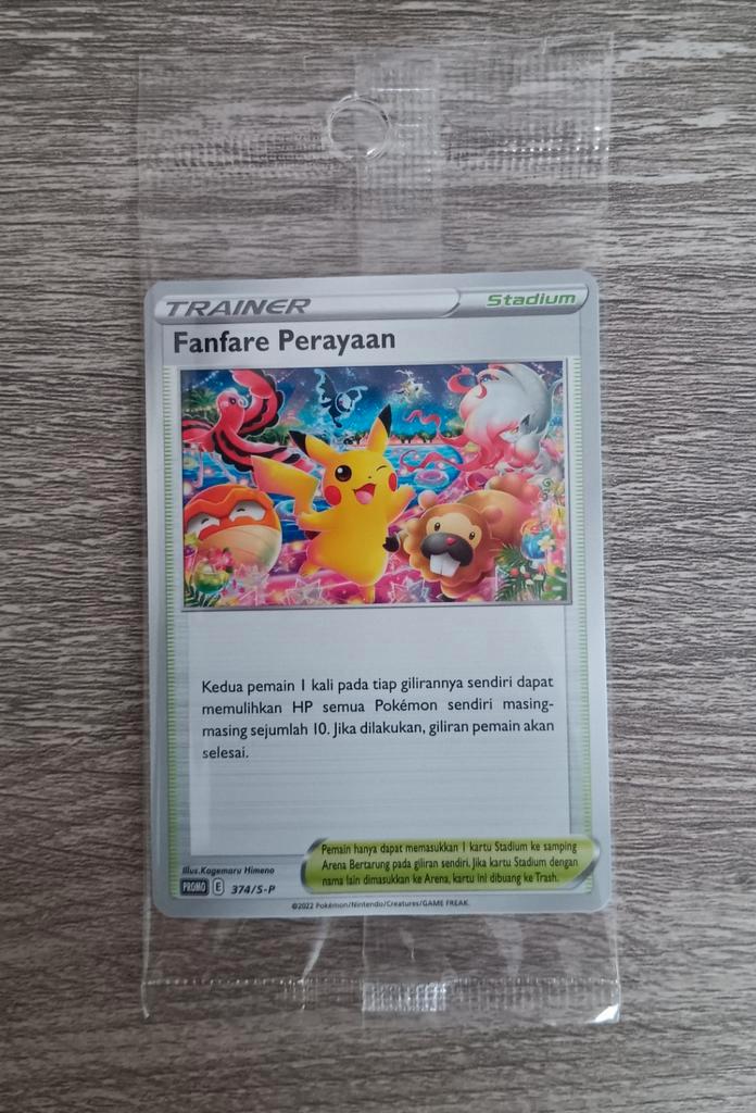 Fanfare Perayaan promo Indonesië sealed, Hobby en Vrije tijd, Verzamelkaartspellen | Pokémon, Zo goed als nieuw, Ophalen of Verzenden