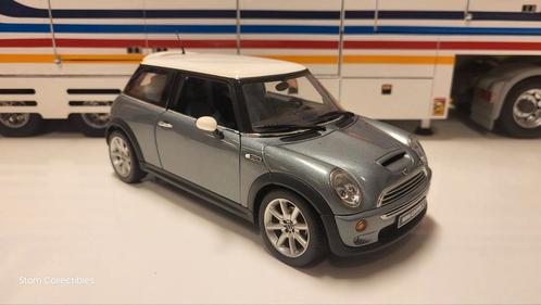 AUTOart Mini Cooper S Grey Metallic, Hobby en Vrije tijd, Modelauto's | 1:18, Zo goed als nieuw, Auto, Autoart, Ophalen of Verzenden
