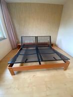 Auping Auronde verstelbaar met achterwand en nachtkastjes, Huis en Inrichting, Ophalen, Tweepersoons, 180 cm, 200 cm