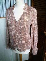 Cognac/beige blouse NEW COLLECTION maat L (z.g.a.n.), Kleding | Dames, Blouses en Tunieken, Maat 38/40 (M), Overige kleuren, Ophalen of Verzenden