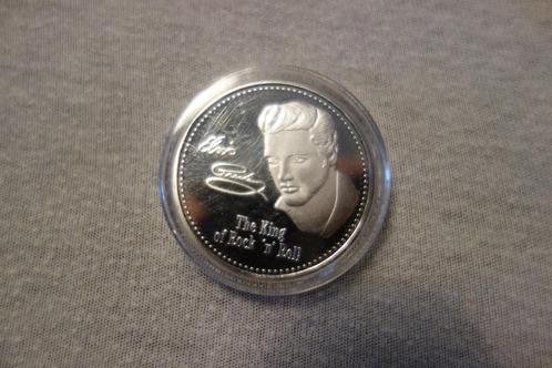 Herdenkingsmunt Elvis Presley Silver, Verzamelen, Muziek, Artiesten en Beroemdheden, Nieuw, Overige typen, Ophalen of Verzenden