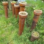 Keramische rioolbuizen bruine (7) en zwarte (2), Ophalen, Overige materialen, Gebruikt, Minder dan 2 meter