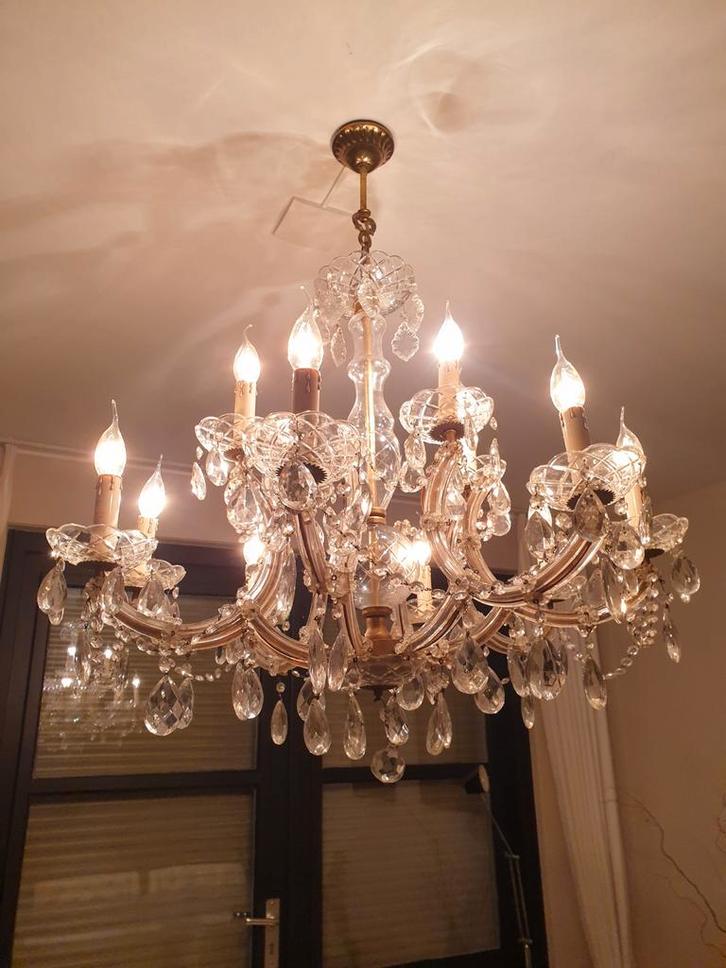 Grote antieke kroonluchter, Antiek en Kunst, Antiek | Lampen, Ophalen