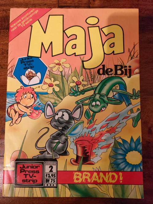 MAJA DE BIJ nr. 2 Brand! (jfb-1€), Boeken, Stripboeken, Gelezen, Meerdere stripboeken, Ophalen of Verzenden