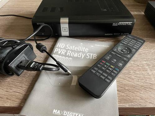 HD satellietontvanger Max Digital XP1000 Enigma2 OpenPLi, Audio, Tv en Foto, Schotelantennes, Gebruikt, (Schotel)antenne-accessoires