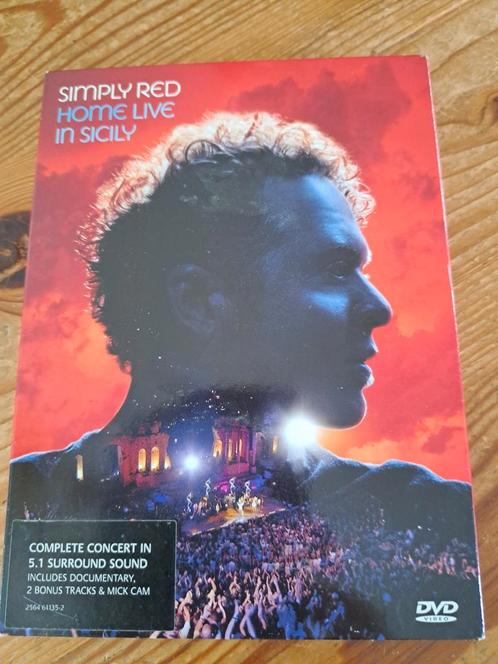 Dvd Simply Red Home Live in Sicily, Cd's en Dvd's, Dvd's | Muziek en Concerten, Zo goed als nieuw, Alle leeftijden, Ophalen of Verzenden