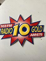 Sticker Radio 10 Gold, Verzenden, Zo goed als nieuw, Film, Tv of Omroep