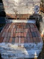 85m2 Nieuwe 7 duimers dikformaat rood/paars/bruine mix, Keramiek, Klinkers, Nieuw, 10 m² of meer