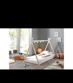 Bed, Ophalen, 85 tot 100 cm, Zo goed als nieuw, Lattenbodem