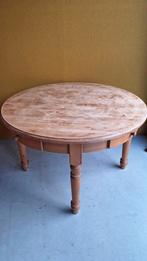 Ronde Grenen vintage dinner Tafel met 4 Lades, demontabel, Ophalen, Gebruikt, Vintage, Rond