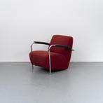 1x Leolux Scylla fauteuil Rode stof, Huis en Inrichting, Ophalen of Verzenden, Zo goed als nieuw, Leer