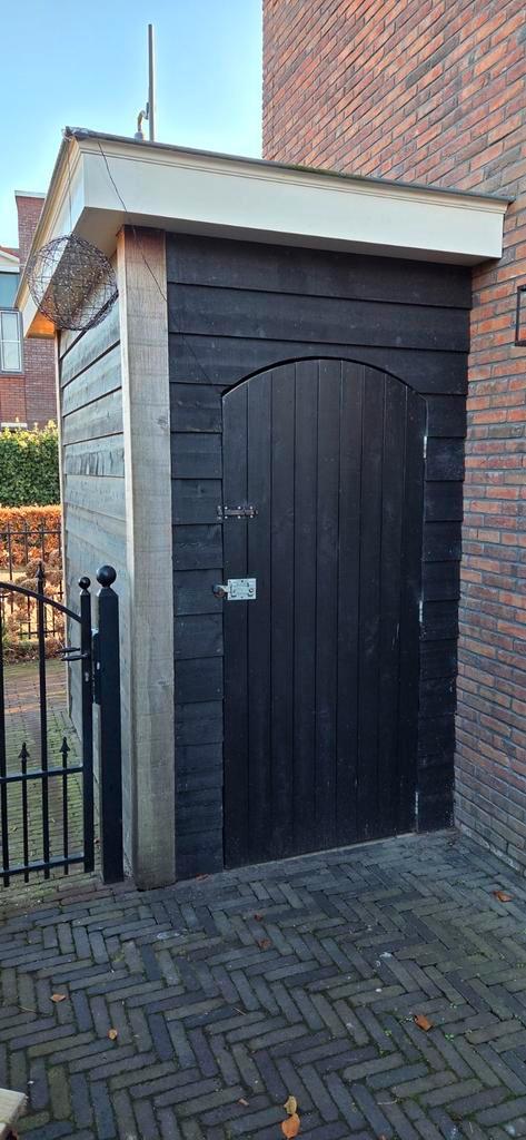 Aangebouwde houten schuur, Tuin en Terras, Bergingen en Tuinkasten, Overige typen, Hout, Ophalen of Verzenden