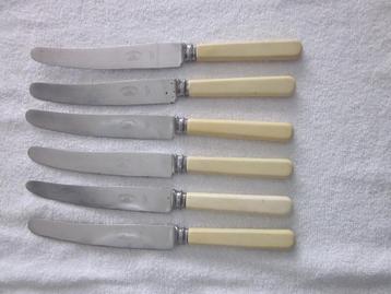 Vintage 6 Messen Atkinson Bros handvat celluloid 23,5 cm. beschikbaar voor biedingen