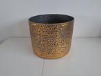 Te koop grote bloempot goudkleur voor binnen, Ophalen, 40 cm of meer, Rond, Binnen