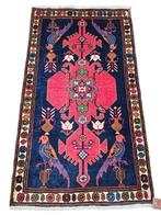 Handgeknoopt Perzisch wol tapijt Parrot Hamadan 80x136cm, 50 tot 100 cm, 100 tot 150 cm, Perzisch vintage oosters HYPE, Gebruikt
