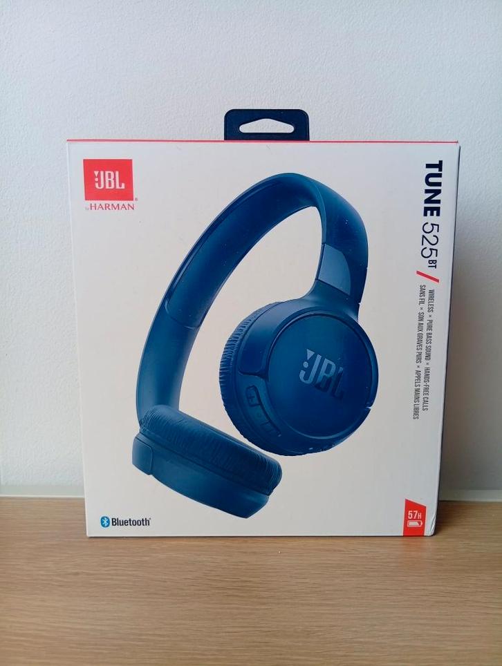 JBL Tune 525BT – donkerblauw (Bluetooth, draadloos), Audio, Tv en Foto, Koptelefoons, Nieuw, Op oor (supra aural), Overige merken