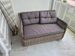 Wicker Tuinbank voor 2 personen, Ophalen, Gebruikt, Wicker