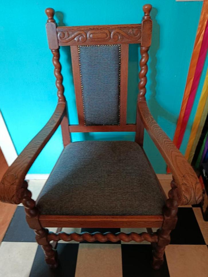 Grote antieken stoel!, Antiek en Kunst, Antiek | Meubels | Stoelen en Banken, Ophalen