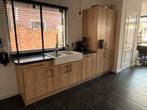 Landelijke keuken met terrazzo blad en apparatuur, Huis en Inrichting, Ophalen, Gebruikt, Bruin, Graniet of Steen