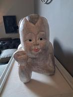 Vintage grote zware houten boedha, Ophalen