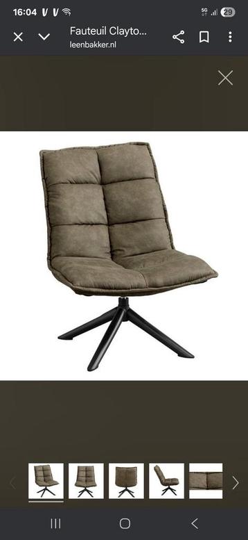 Draaifauteuil 1 of 2 groen met zwart beschikbaar voor biedingen
