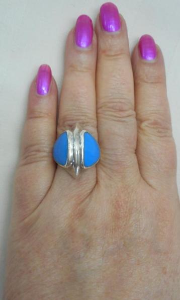 Zilveren modernist ring maat 18.25 nr.1069 beschikbaar voor biedingen