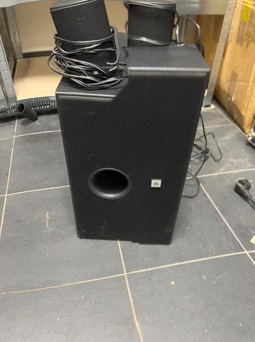 Jbl subwoofer met sat speakers, Audio, Tv en Foto, Luidsprekers, Zo goed als nieuw, Subwoofer, 120 watt of meer, JBL, Ophalen