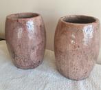 2 bloempotten 25 cm hoog voor binnen en/of buiten, Tuin en Terras, Ophalen, Overige materialen, Tuin, Zo goed als nieuw