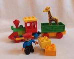 Duplo set 6144 dierentuintrein trein met machinist en giraf, Ophalen of Verzenden, Zo goed als nieuw, Duplo