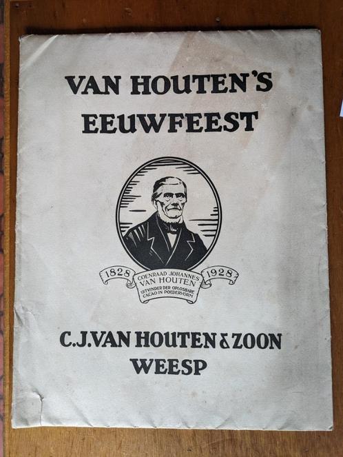 map met platen van Houten's eeuwfeest 1928, Verzamelen, Merken en Reclamevoorwerpen, Zo goed als nieuw, Overige typen, Ophalen of Verzenden