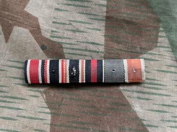 WO2/West-Duitse ribbon bar met diverse ribbons beschikbaar voor biedingen