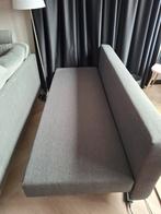 Ikea slaapbank, grijs, Huis en Inrichting, Ophalen, Tweepersoons, 140 cm, Zo goed als nieuw