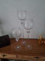 Glazen bokaals, decoratie vazen, Overige kleuren, Ophalen of Verzenden, Minder dan 50 cm, Glas