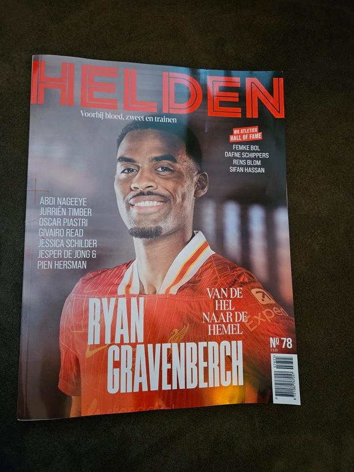 Helden Magazine - Ryan Gravenberch, Boeken, Tijdschriften en Kranten, Zo goed als nieuw, Sport en Vrije tijd, Ophalen of Verzenden