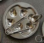 8 vintage slakkenschaaltjes / slakken bordjes, Ophalen of Verzenden, Overige stijlen, Bord(en)