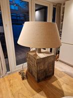 Super gave bielzen lamp ( mega zwaar ), Ophalen, Gebruikt, Beige, Vierkant