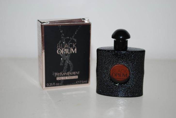 Miniatuur Yves Saint Laurent Black Opium edp, Verzamelen, Parfumverzamelingen, Zo goed als nieuw, Miniatuur, Gevuld, Ophalen of Verzenden