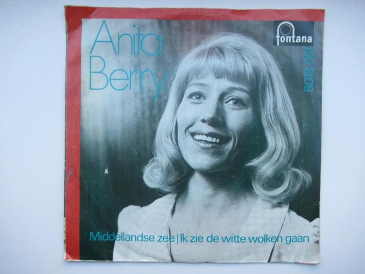 ANITA BERRY # Middellands zee / ik zie de witte wolken gaan, Cd's en Dvd's, Vinyl | Nederlandstalig, Zo goed als nieuw, Levenslied of Smartlap